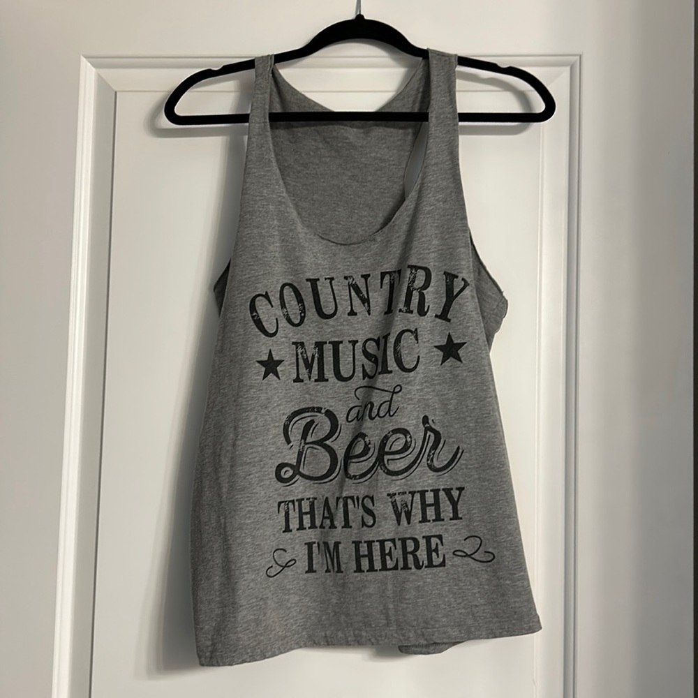 Country concert tank top
